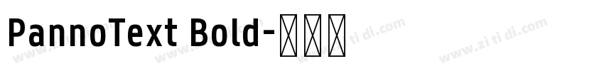 PannoText Bold字体转换